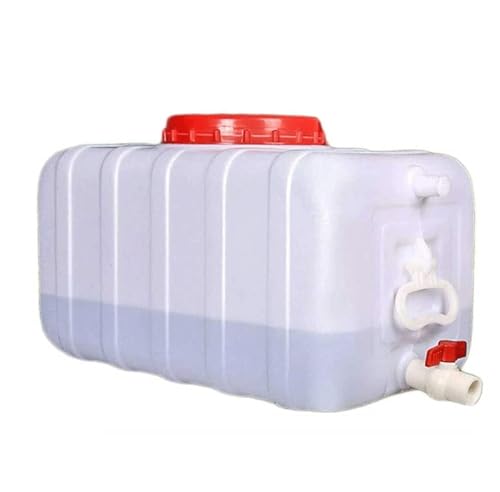 AMAZWI Wassertank 25L/45L/80L/110L/160L Dicker Horizontaler Wasservorratsbehälter Kunststoff Rechteckiger Aufbewahrungseimer Mit Deckel Tragbarer Camping-Wasserbehälter For Einsatz Auf Feldreisen Auto von AMAZWI