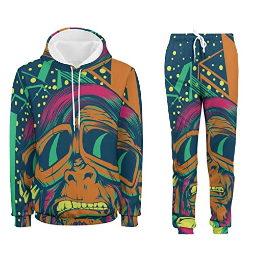 AMCYT Unisex Machinery Tracksuit Set 3D Sportswear Suit Hoodie Trouser Suit (Men's3,XL) von AMCYT