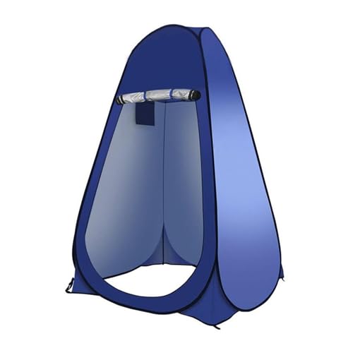 Camping Toilettenzelt Duschzelt Outdoor Wasserdicht Umkleidekabine Unterschlupf for Camping Wandern Notfalltoilette Dusche Badezimmer(Blue) von AMEEDA