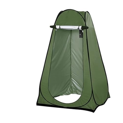 Camping Toilettenzelt Duschzelt for den Außenbereich, tragbar, wasserdicht, Umkleidekabinen-Unterstand, Camping, Wandern, Strand, Toilette, Badezimmer(Green) von AMEEDA