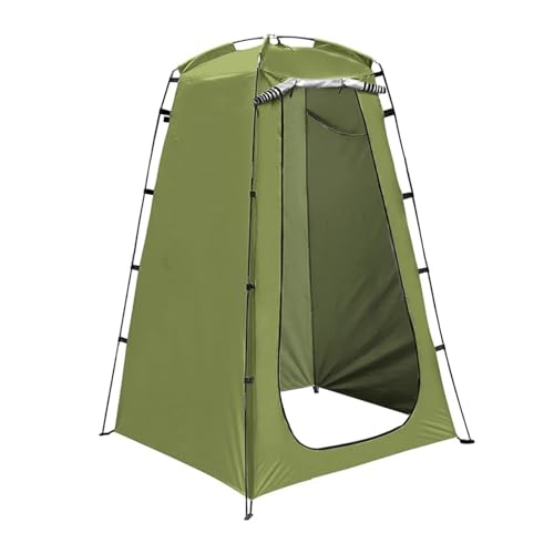 AMEEDA Camping Toilettenzelt Tragbares Pop-Up-Duschzelt, UV-Schutz, for Outdoor-Camping, Badezimmer, Umkleidekabine, Toilettenzelt for Camping am Strand(Green) von AMEEDA