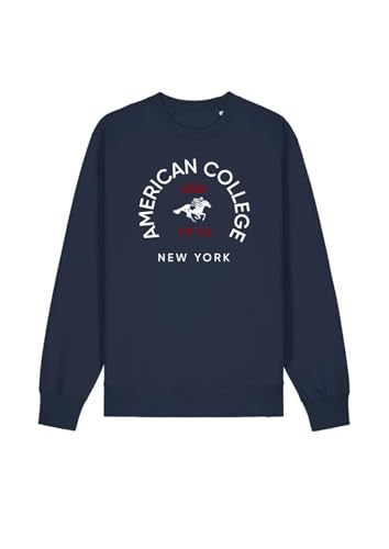 AMERICAN COLLEGE USA, 2 Teiliges Set, Herren, Damen, Sweat Shirt + Hose, Casual, Sportlich, Kleidung, Erwachsene, Unisex, Manner, Frauen, Modell ACS25SET3 NAVY XXL AMERICAN COLLEGE USA, 2 Teiliges Set, Herren, Damen, Sweat Shirt + Hose, Casual, Sportlich, Kleidung, Erwachsene, Unisex, Manner, Frauen, Modell ACS25SET3 NAVY XXL von AMERICAN COLLEGE USA