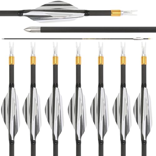 AMEYXGS 31" Pfeile für Bogenschießen Carbonpfeile ID 4.2mm Jagdpfeile 700 800 900 1000 Spine Bogenpfeile für Recurvebogen Compoundbogen 6/12x AMEYXGS 31" Pfeile für Bogenschießen Carbonpfeile ID 4.2mm Jagdpfeile 700 800 900 1000 Spine Bogenpfeile für Recurvebogen Compoundbogen 6/12x von AMEYXGS