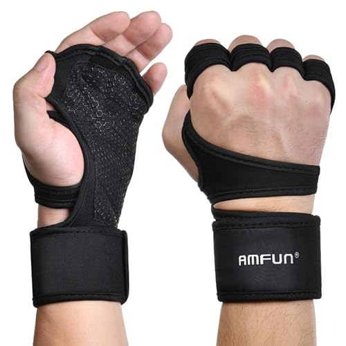 AMFUN Fitness Handschuhe, Trainingshandschuhe mit handgelenkbandage, Gym Handschuhe, Sporthandschuhe, Gym Handschuhe AMFUN Fitness Handschuhe, Trainingshandschuhe mit handgelenkbandage, Gym Handschuhe, Sporthandschuhe, Gym Handschuhe von AMFUN