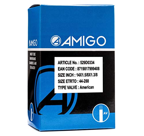 Amigo Fahrradschlauch - 14 Zoll 44-288 - autoventil Amigo Fahrradschlauch - 14 Zoll 44-288 - autoventil von AMIGO