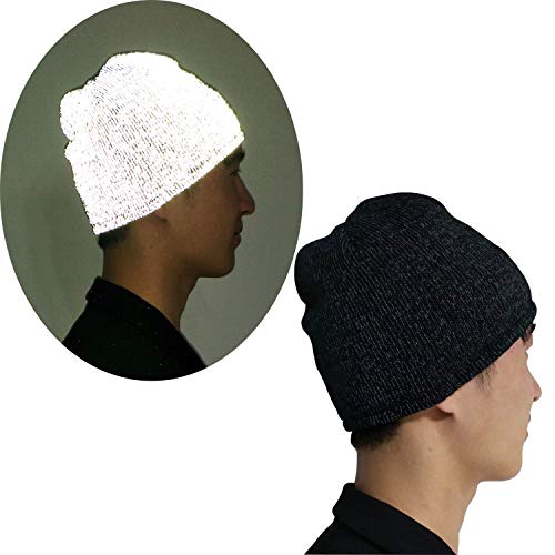 AMNQUERXUS Reflektierende Beanie-Mütze, hohe Sichtbarkeit, warme Winterschlaufenstrickmütze, Sicherheits-Mütze, weich und gemütlich, für Laufen, Wandern, Radfahren, Joggen, Sportmütze, 1 Stück AMNQUERXUS Reflektierende Beanie-Mütze, hohe Sichtbarkeit, warme Winterschlaufenstrickmütze, Sicherheits-Mütze, weich und gemütlich, für Laufen, Wandern, Radfahren, Joggen, Sportmütze, 1 Stück von AMNQUERXUS