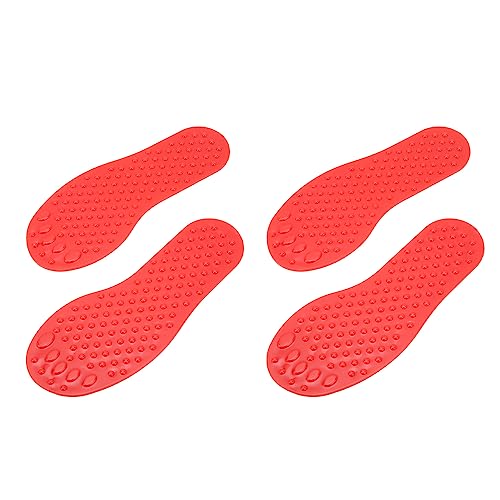 AMONIDA Fuß-Marker, Fußförmiger Bodenmarker, Spaß, Übung, Verschleißfest, Bildung (Rot) von AMONIDA