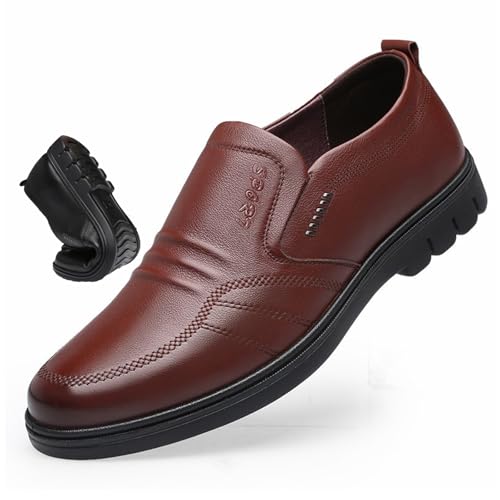 AMOUSDRDR Weiches Leder, rutschfest, Business-Schuhe für Herren, zum Reinschlüpfen, leicht, schwarz, formell, Loafer für Herren AMOUSDRDR Weiches Leder, rutschfest, Business-Schuhe für Herren, zum Reinschlüpfen, leicht, schwarz, formell, Loafer für Herren von AMOUSDRDR