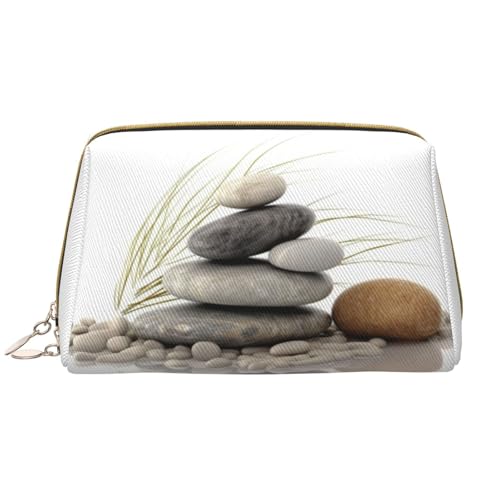 AMREWQYL pierres naturelles bedruckte Make-up-Tasche, Kosmetiktasche, Kulturbeutel, Clutch-Tasche, Weiss/opulenter Garten, Einheitsgröße von AMREWQYL