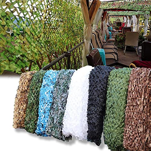 AMXFS Tarnnetz Camouflage Net Sonnensegel 8x10m - DschungelTarnung Sonnenschutznetze Partydekoration Tarnung Sonnenschutz Net Sichtschutz Autoplanen Woodland Armee von AMXFS