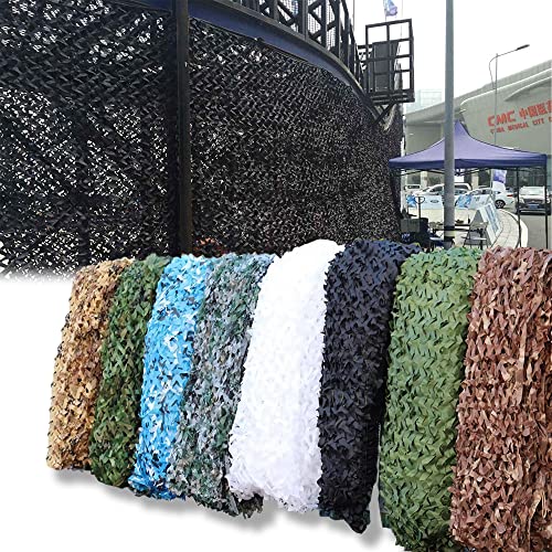 AMXFS Tarnnetz Sonnensegel Camouflage Net 2x6m - Schwarze Tarnung Sonnenschutznetze Partydekoration Tarnung Sonnenschutz Net Sichtschutz Autoplanen Woodland Armee von AMXFS