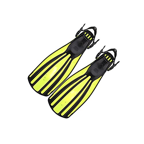 Einstellbare Schwimmflossen, Flossen Beruf Tauchflossen Flossen Wal Erwachsene Flexibel Einstellbar Surfen Schnorcheln Fuß Wassersport Schwimmschuhe(Yellow,LXL(45 48)) von AMZBNEIDI