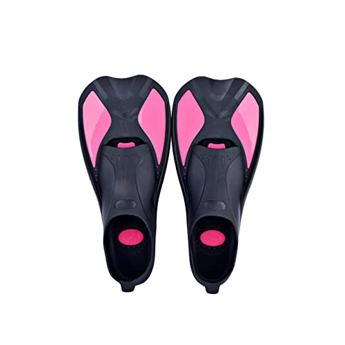 Einstellbare Schwimmflossen, Flossen Schnorcheln Tauchen Flexible Komfort Tauch Fuß Flossen Flossen Wasser Sport(Pink,XL) von AMZBNEIDI