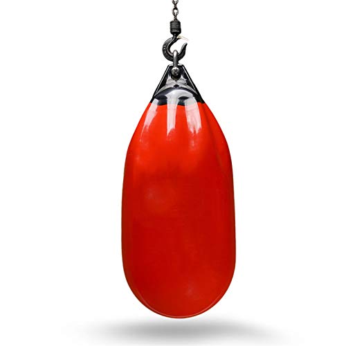 Schwerer, roter Boxsack (100 lb) mit Wassersack von AMZHEZIYI