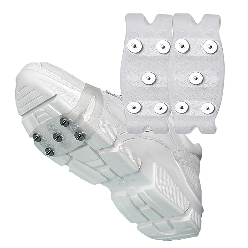 AMZLORD 1 Paar Steigeisen Schuhspikes Schuhkrallen Schuh Spikes Grödeln Traktion Eisspikes für Bergschuhe Schuhe EIS Klettern Bergsteigen Angeln Trekking Winter Outdoor von AMZLORD