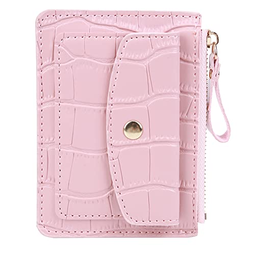 AMZLORD Damen Geldbeutel, Klein und im Kurzformat Portemonnaie Damen PU Leder Portemonnaie Kleine Brieftasche Geldbörse for Frauen mit Mehreren Fächern - Rose von AMZLORD