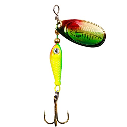 AMZLORD Metall Rotierende Pailletten Angelköder Spinnköder Fake Fishing Swimbait (B) von AMZLORD