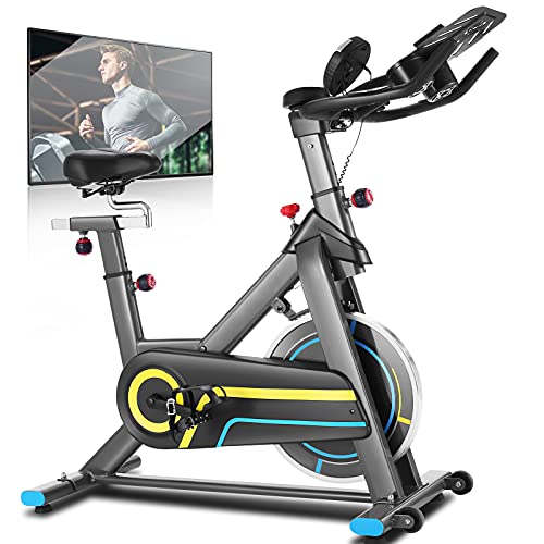 ANCHEER Heimtrainer Fahrrad, Indoor Hometrainer mit APP Magnetronschwungrad, Pulsmesser und Flaschehalter Benutzergewicht bis 150kg ANCHEER Heimtrainer Fahrrad, Indoor Hometrainer mit APP Magnetronschwungrad, Pulsmesser und Flaschehalter Benutzergewicht bis 150kg von ANCHEER