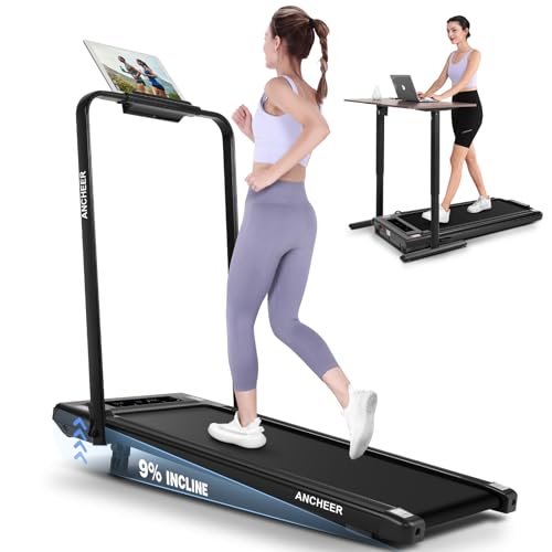Laufband für Zuhause Klappbar, ANCHEER Laufband mit Steigung für Zuhause, Walking Pad Laufband 12km/h, Large Running Surface 135.5 * 72cm, Belastbarkeit 130 kg, Fernbedienung, 2s Faltbar Laufband für Zuhause Klappbar, ANCHEER Laufband mit Steigung für Zuhause, Walking Pad Laufband 12km/h, Large Running Surface 135.5 * 72cm, Belastbarkeit 130 kg, Fernbedienung, 2s Faltbar von ANCHEER