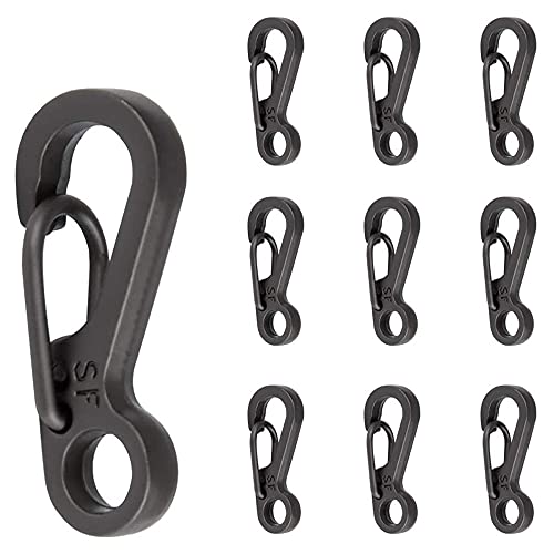 ANCLLO 10 x Mini-Federrucksack-Verschlüsse, Metall-Karabiner, Schlüsselanhänger, Camping, Flasche, Paracord-Haken ANCLLO 10 x Mini-Federrucksack-Verschlüsse, Metall-Karabiner, Schlüsselanhänger, Camping, Flasche, Paracord-Haken von ANCLLO