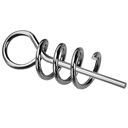 ANCLLO 200pcs 15mm Soft Lure Köder Spring Twist Lock Outdoor Angelkurbel Haken Zentrierstift für Soft Lure Bait Wurmkurbel ANCLLO 200pcs 15mm Soft Lure Köder Spring Twist Lock Outdoor Angelkurbel Haken Zentrierstift für Soft Lure Bait Wurmkurbel von ANCLLO