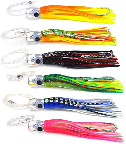 ANCLLO Angelköder für Thunfisch, Mahi, Delfin, Durado, Wahoo Octopus für Süß- und Salzwasser, 6 Stück ANCLLO Angelköder für Thunfisch, Mahi, Delfin, Durado, Wahoo Octopus für Süß- und Salzwasser, 6 Stück von ANCLLO