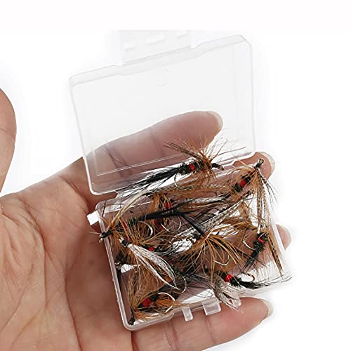 ANCLLO 20-teiliges Fliegenfischen-Fliegen-Set, Köder, Luftschlangen, Sortiment mit wasserdichter Fliegenbox ANCLLO 20-teiliges Fliegenfischen-Fliegen-Set, Köder, Luftschlangen, Sortiment mit wasserdichter Fliegenbox von ANCLLO