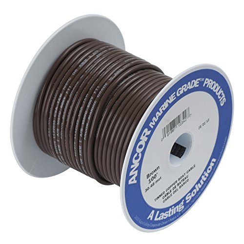 Ancor Other TINNED Copper Wire 16AWG (1MM²) Brown 100FT DAN-818, Multicolor, One Size von Ancor