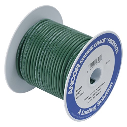 Ancor Other TINNED Copper Wire 12AWG (3MM²) Green 25FT DAN-918, Multicolor, One Size von Ancor