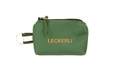 ANDREAS WIPPER Mit Wunschname möglich. Futterbeutel, Leckerlibeutel, Futtertasche, Leckerlitasche, Schlüsselanhänger Leckerli Dark Green Edition von ANDREAS WIPPER