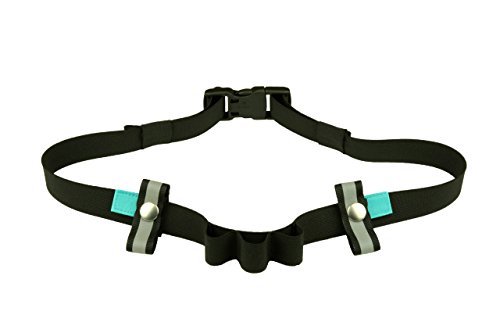 ANDREAS WIPPER Laufgürtel mit Gelschlaufen, Startnummernhalter, Startnummerngurt, Startnummernbefestigung, Startnummernband Race Turquoise Edition von ANDREAS WIPPER