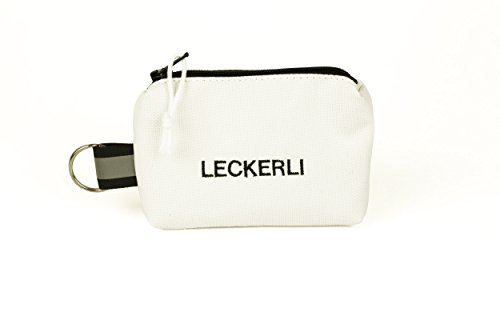 ANDREAS WIPPER Mit Wunschname möglich. Futterbeutel, Leckerlibeutel, Futtertasche, Leckerlitasche, Schlüsselanhänger Leckerli White Edition von ANDREAS WIPPER