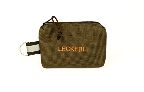 ANDREAS WIPPER Mit Wunschname möglich. Futterbeutel, Leckerlibeutel, Futtertasche, Leckerlitasche, Schlüsselanhänger Leckerli Brown Edition von ANDREAS WIPPER