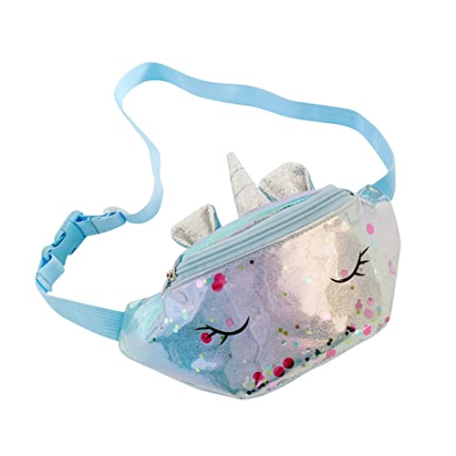 ANDRESLAD 1 STK Einhorn-Gürteltasche Reise-Umhängetaschen Mädchen Hüfttasche aufbewahrungssack Kinder geschenktüten Nikolaus Kinder süße Kinder Umhängetasche Kinder Einhorn Tasche PU-Leder von ANDRESLAD