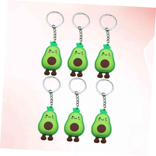 ANDRESLAD 6St Kreativer Schlüsselanhänger valtinstaggeschenke vakentienstagsgeschenk schlüsselanhänger für auto Avocado-Form geburtstagsgeschenk Handyanhänger Avocado-Schlüsselanhänger Green von ANDRESLAD