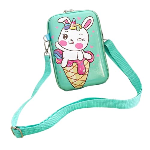 ANDRESLAD Cartoon Einhorn Umhängetasche Kinder Schöne Einzelschultertasche Mit Einhornmuster Cartoon Handtasche Für Mädchen Kinder Crossbody Schmucktasche von ANDRESLAD