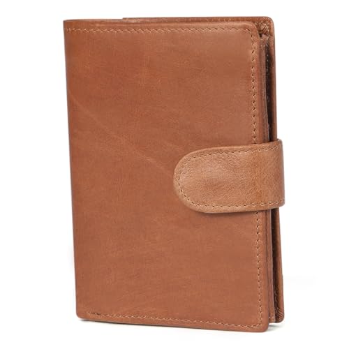 ANDRESLAD Herrenmode Geldbörse Pocket-Kreditkarte Brieftasche Kartenhalter Pu-geldbörse Brieftaschen-id-Fenster Geldbörse Kreditkarte Vintage-geldbörse Geldbörse Für Männer Light Brown von ANDRESLAD