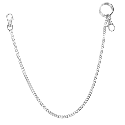 ANDRESLAD Herren Geldbörse Kette Aus 45cm Lange Jeans Kette Mit Karabinerhaken Dekorative Kette Für Hosen Schlüsselanhänger Für Geldbörsen Und Taschen Stilvolle Accessoire Für Den ANDRESLAD Herren Geldbörse Kette Aus 45cm Lange Jeans Kette Mit Karabinerhaken Dekorative Kette Für Hosen Schlüsselanhänger Für Geldbörsen Und Taschen Stilvolle Accessoire Für Den von ANDRESLAD