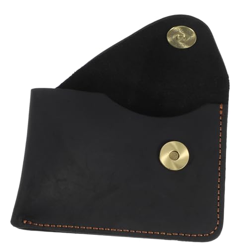 ANDRESLAD Kartenhalter aus Leder Retro Styles außen geldbörsen Wallet Brieftaschen für Männer minimalistische Geldbörse für Männer Vintage-Geldbörse für Damen Herren Geldbörse ， Black von ANDRESLAD