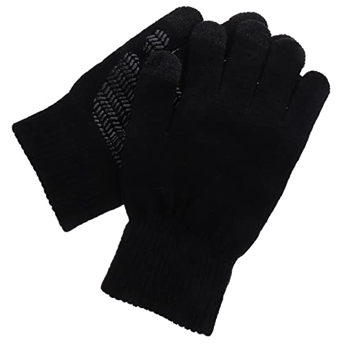 ANDRESLAD Wärmeisolierte Touchscreen Handschuhe Für Winteraktivitäten rutschfeste Gefütterte Gestrickte Handschuhe Für Damen Und Herren Ideal Zum Fahren Und Im Freien von ANDRESLAD