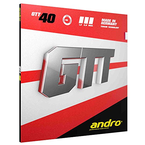 ANDRO Belag GTT 40 Farbe 2,0 mm, rot, Größe 2,0 mm, rot ANDRO Belag GTT 40 Farbe 2,0 mm, rot, Größe 2,0 mm, rot von ANDRO