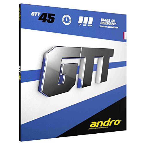 ANDRO Belag GTT 45 Farbe 1,8 mm, schwarz, Größe 1,8 mm, schwarz von ANDRO