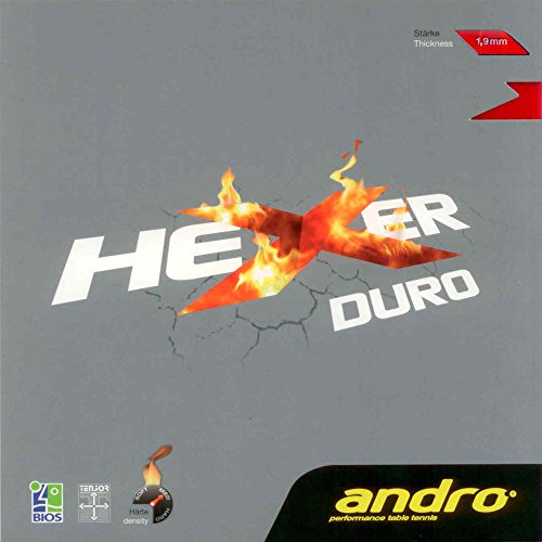 ANDRO Belag Hexer Duro, schwarz, 1,9 mm von ANDRO