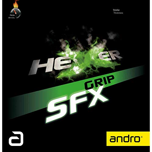 ANDRO Belag Hexer Grip SFX, 1,9 mm, rot von ANDRO