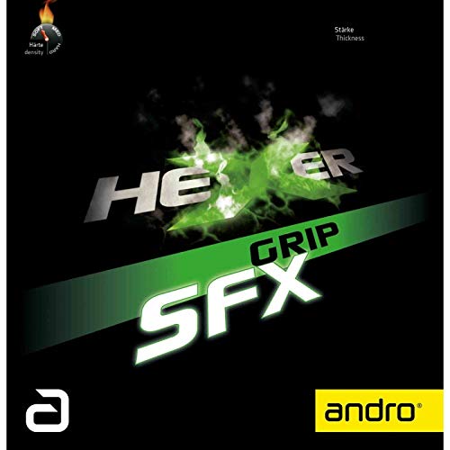 ANDRO Belag Hexer Grip SFX Farbe 1,9 mm, schwarz, Größe 1,9 mm, schwarz ANDRO Belag Hexer Grip SFX Farbe 1,9 mm, schwarz, Größe 1,9 mm, schwarz von ANDRO