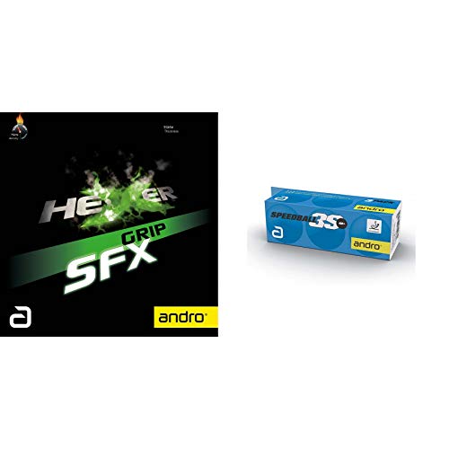 ANDRO Belag Hexer Grip SFX + Speedball 3S 3er, 1,9 mm, schwarz ANDRO Belag Hexer Grip SFX + Speedball 3S 3er, 1,9 mm, schwarz von ANDRO