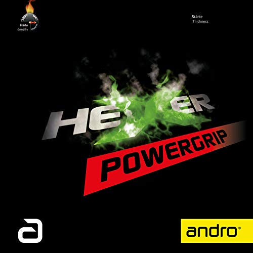 ANDRO Belag Hexer Powergrip, schwarz, 1,9 mm von ANDRO