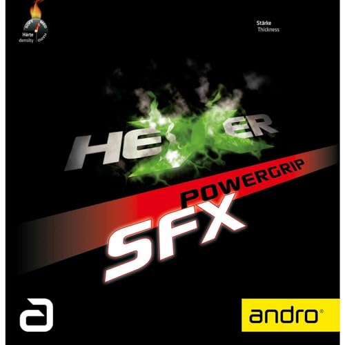 ANDRO Belag Hexer Powergrip SFX, grün, 1,9 mm von ANDRO