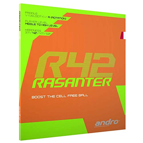 ANDRO Belag Rasanter R 42 Farbe 1,7 mm, rot, Größe 1,7 mm, rot ANDRO Belag Rasanter R 42 Farbe 1,7 mm, rot, Größe 1,7 mm, rot von ANDRO