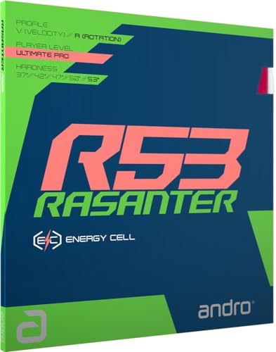 ANDRO Belag Rasanter R 53, rot, 1,7 mm ANDRO Belag Rasanter R 53, rot, 1,7 mm von ANDRO